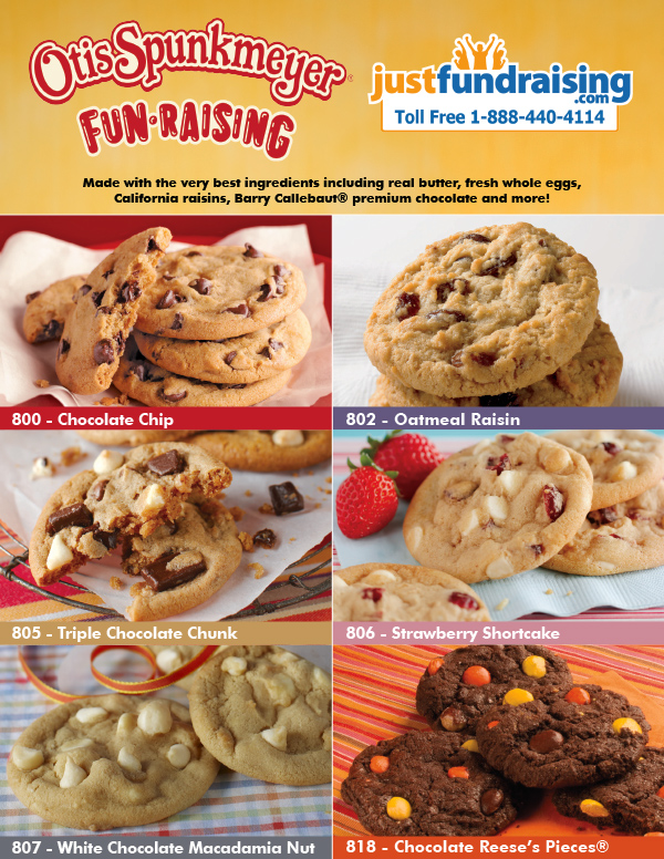 Otis Spunkmeyer Cookie Dough Fundraiser JustFundraising